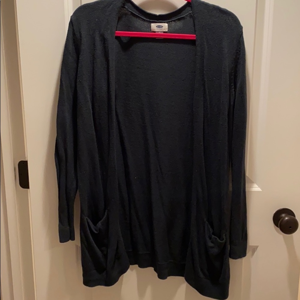 Forest green cardigan